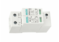 CA 40kA del IEC 61643-11 SPD montaje del carril del estruendo de la protección contra la luz de 1P + de NPE
